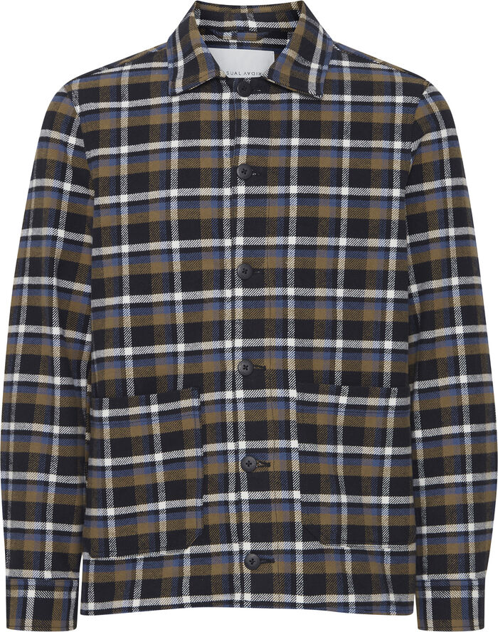 Casual Friday CFJUELS checked jacket Dark navy