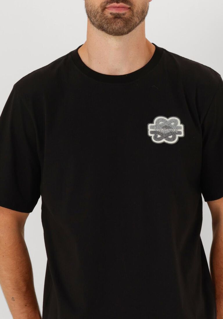 zwarte filling pieces t-shirt t-shirt gowtu