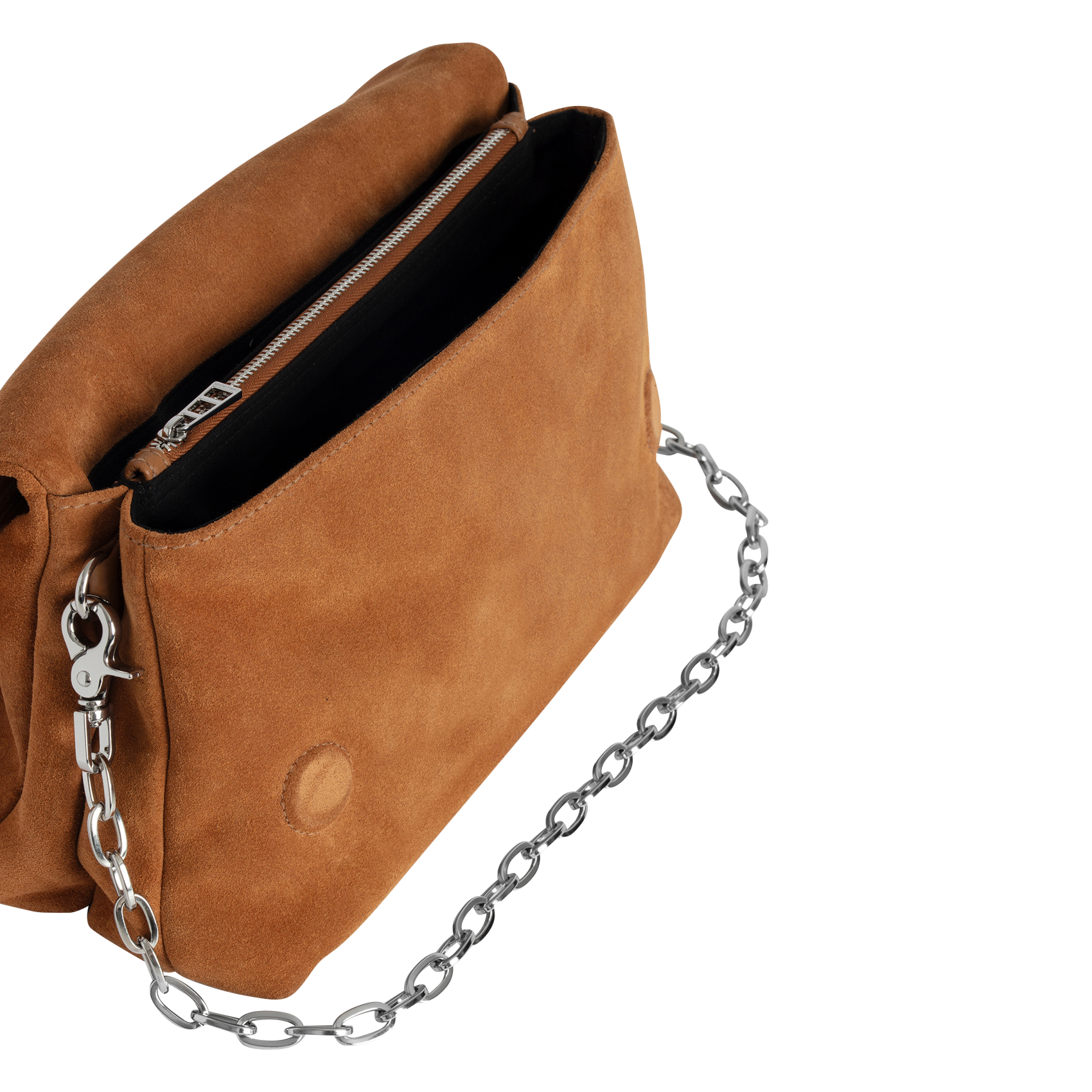 Sac porté épaule en cuir de vache| Marron