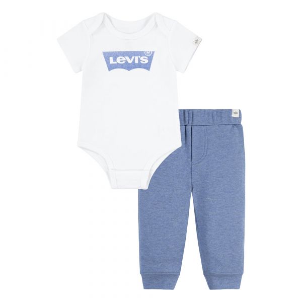Levi´s ® Kids Bodie De Manga Curta Batwing 9 Meses Egret - 3666643072414