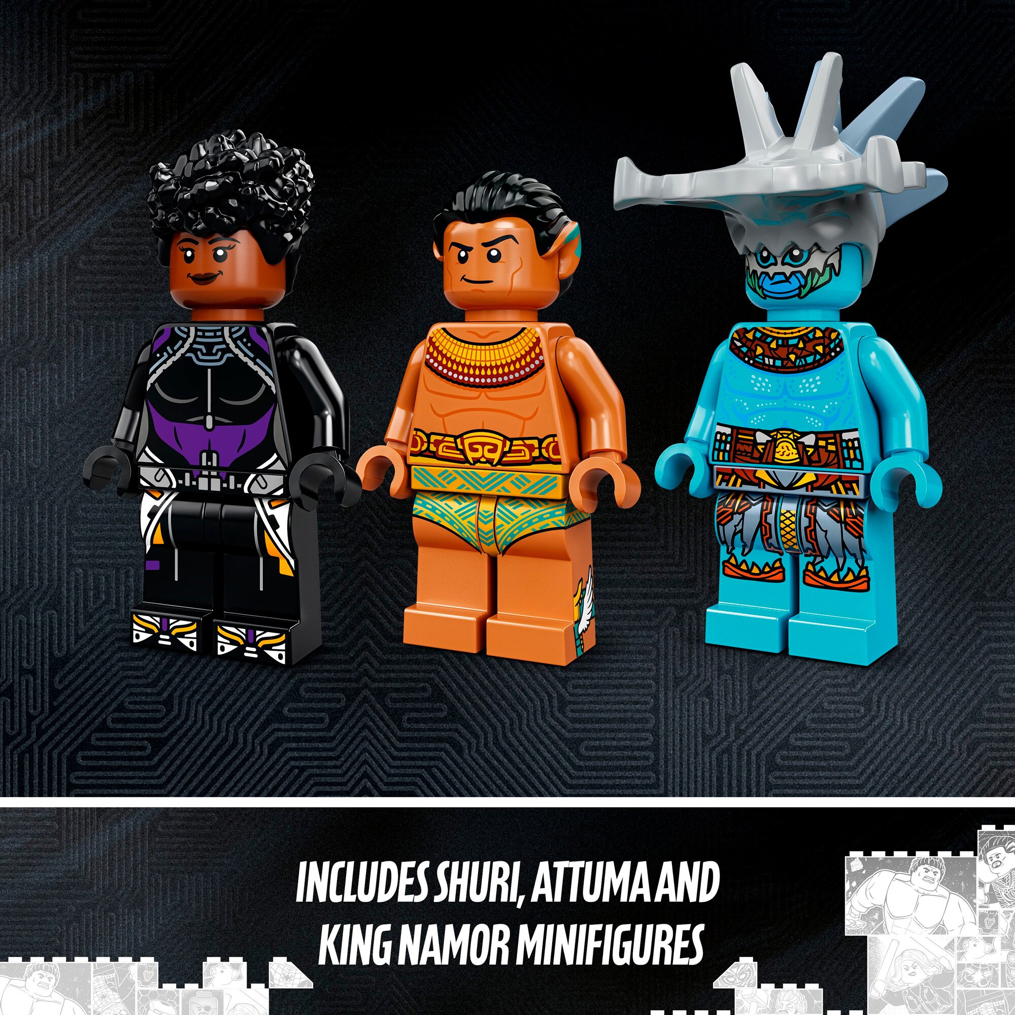 LEGO Konstruktionsspielzeug Marvel Super Heroes König Namors Thronsaal