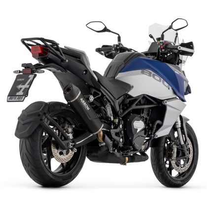 Silencieux Arrow indy race evo alu dark embout carbone - Noir