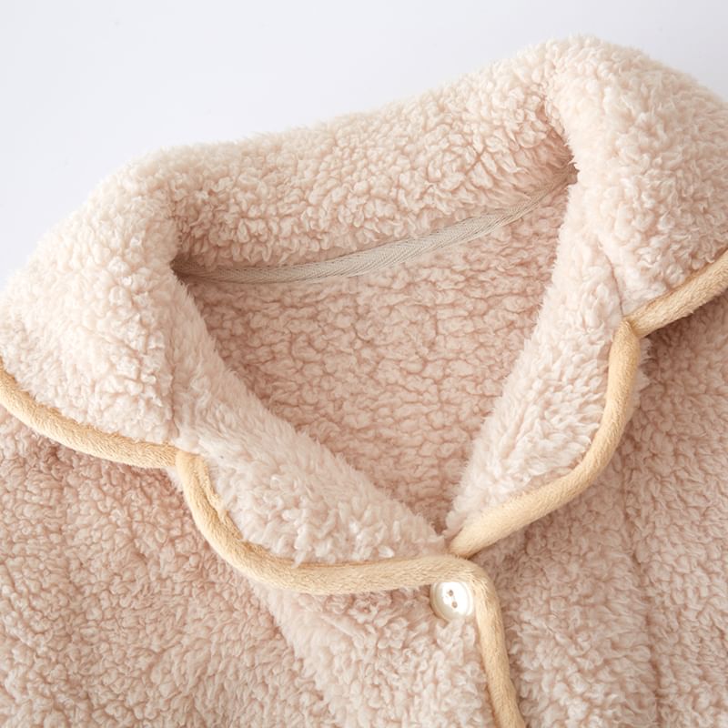 Finlies - Koppel bijpassende effen fleece pyjamaset