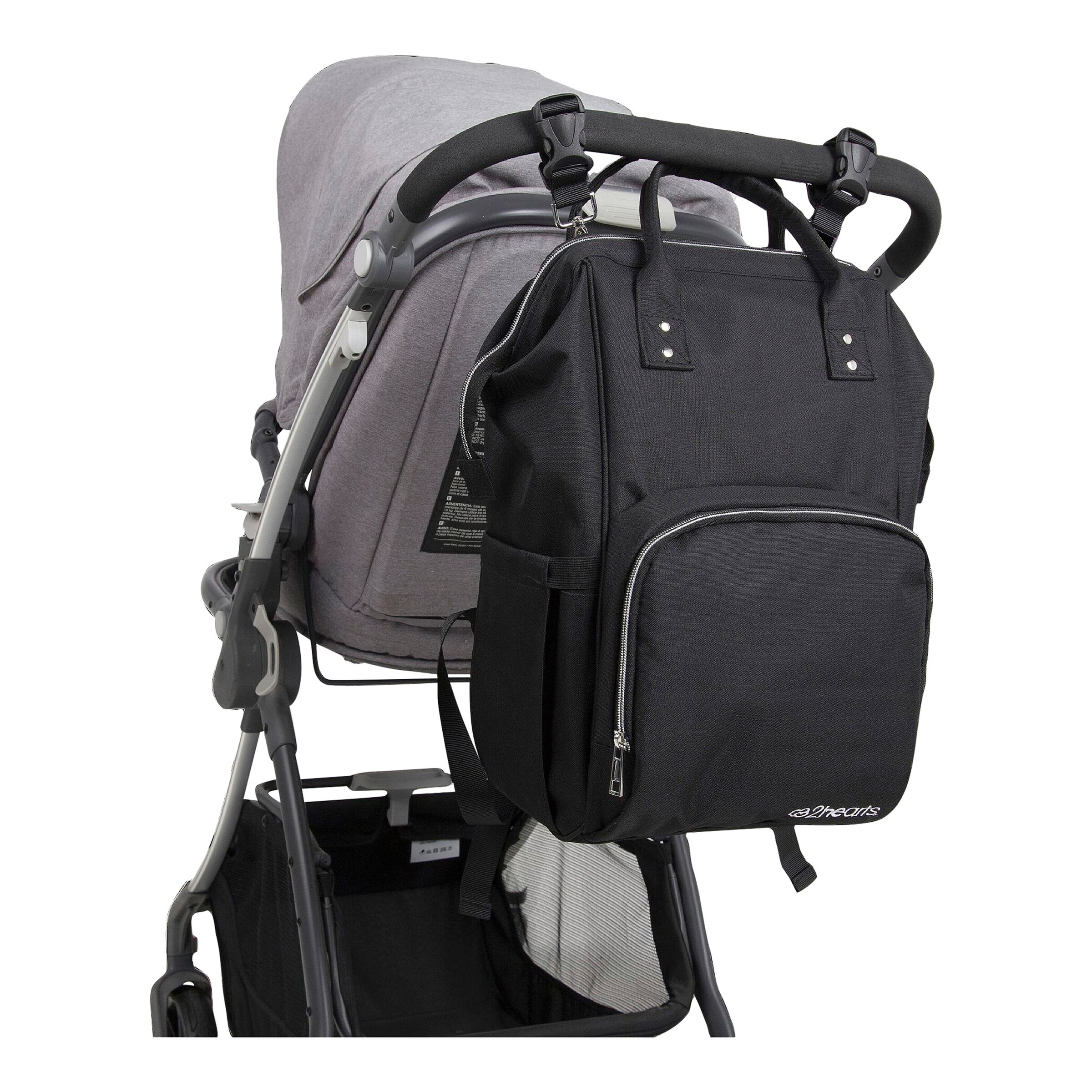 2hearts Wickelrucksack schwarz