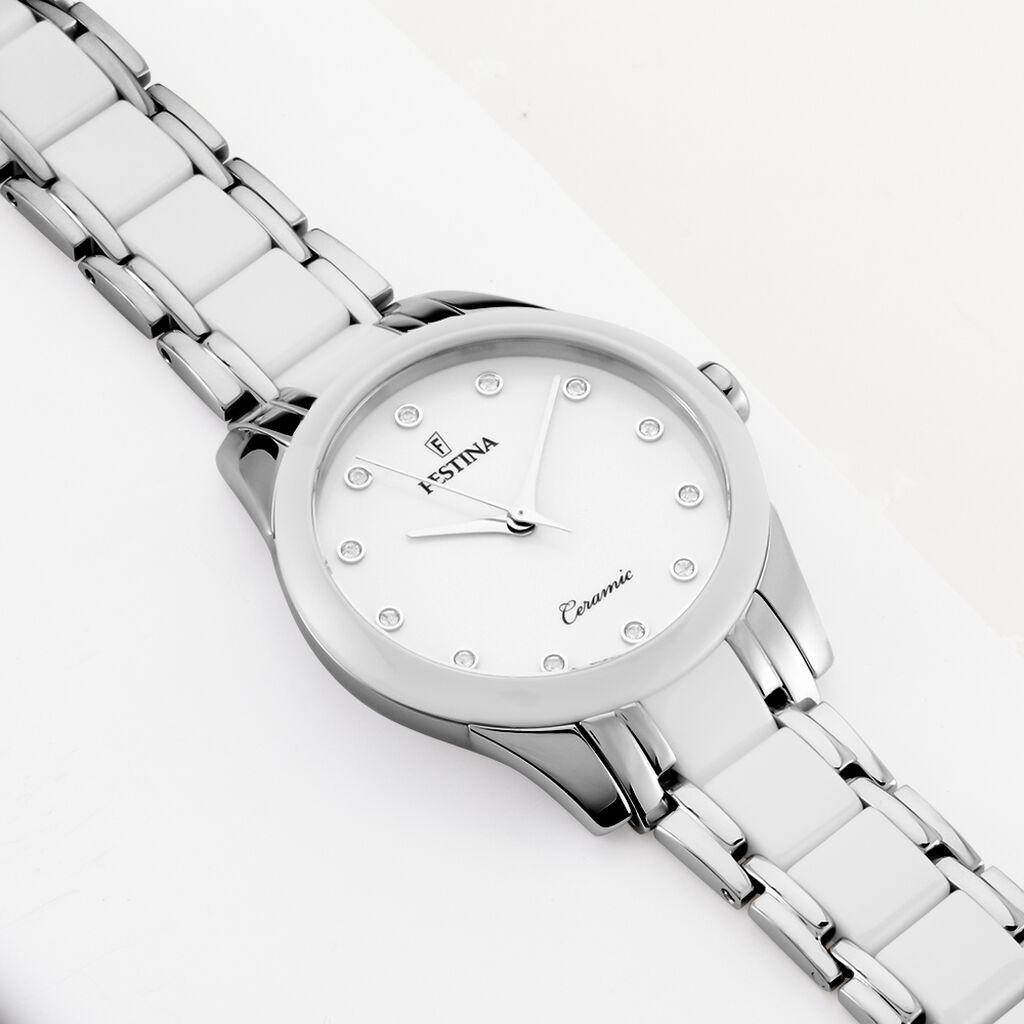 Montre Ceramic Blanc