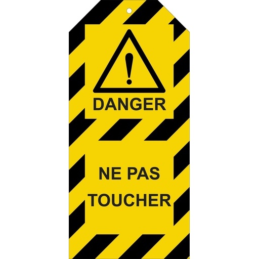 Étiquettes - Danger : Ne pas toucher - Polyester - 10 ex