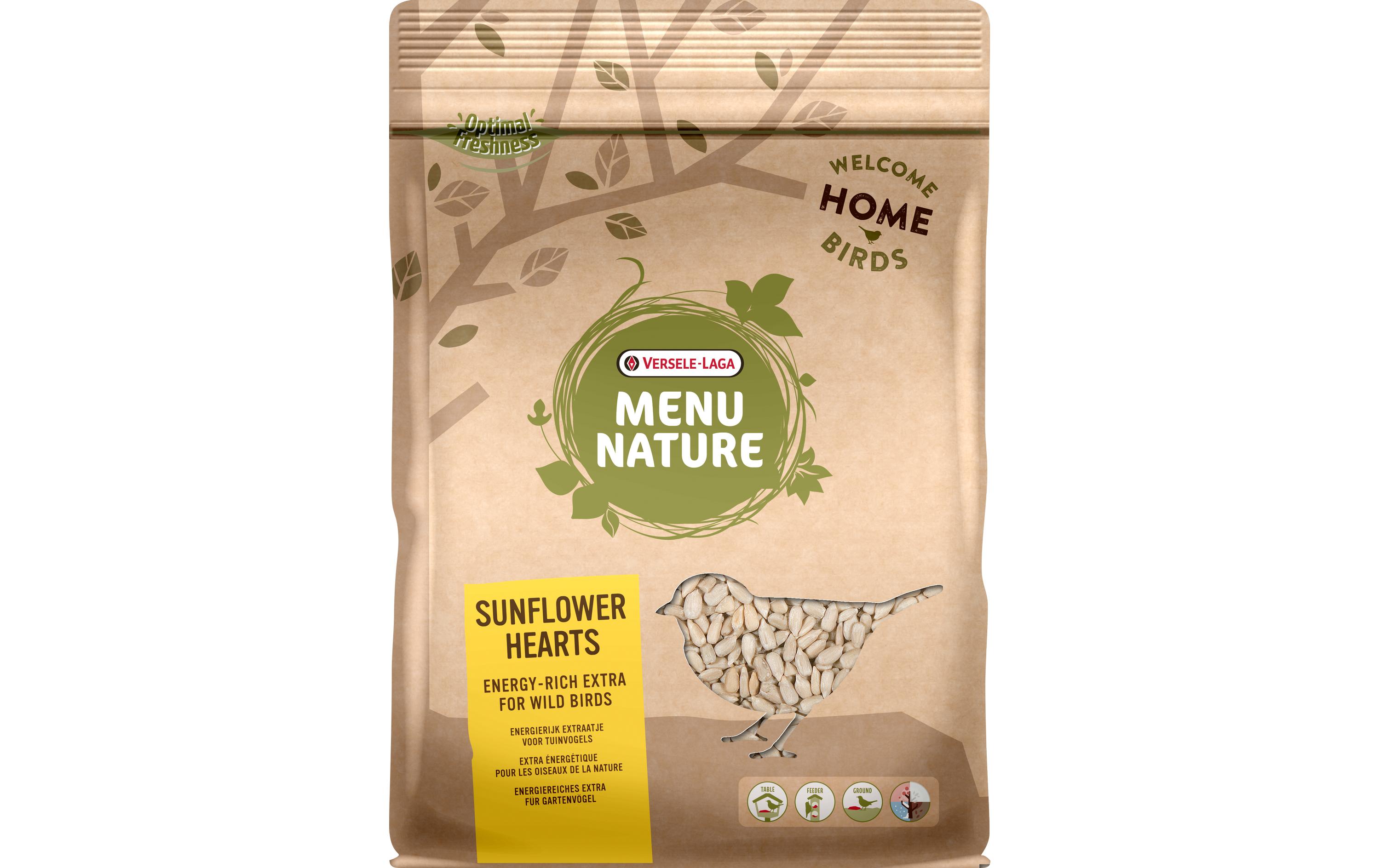 Vogelfutter MN Sunflower hearts 750 gEnergiereiches Extra für Gartenvögel