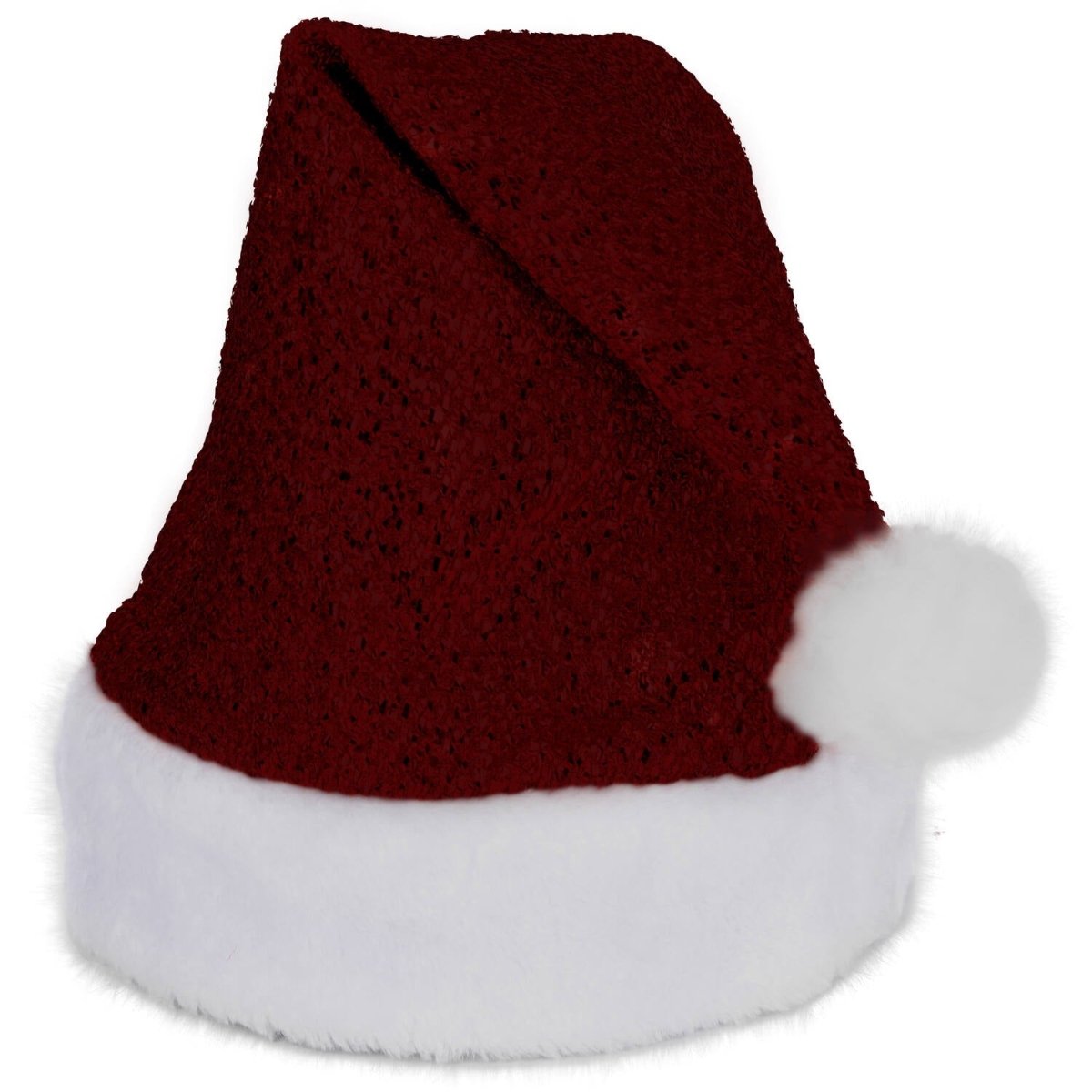 Kerstmuts Rood Glitter 58cm