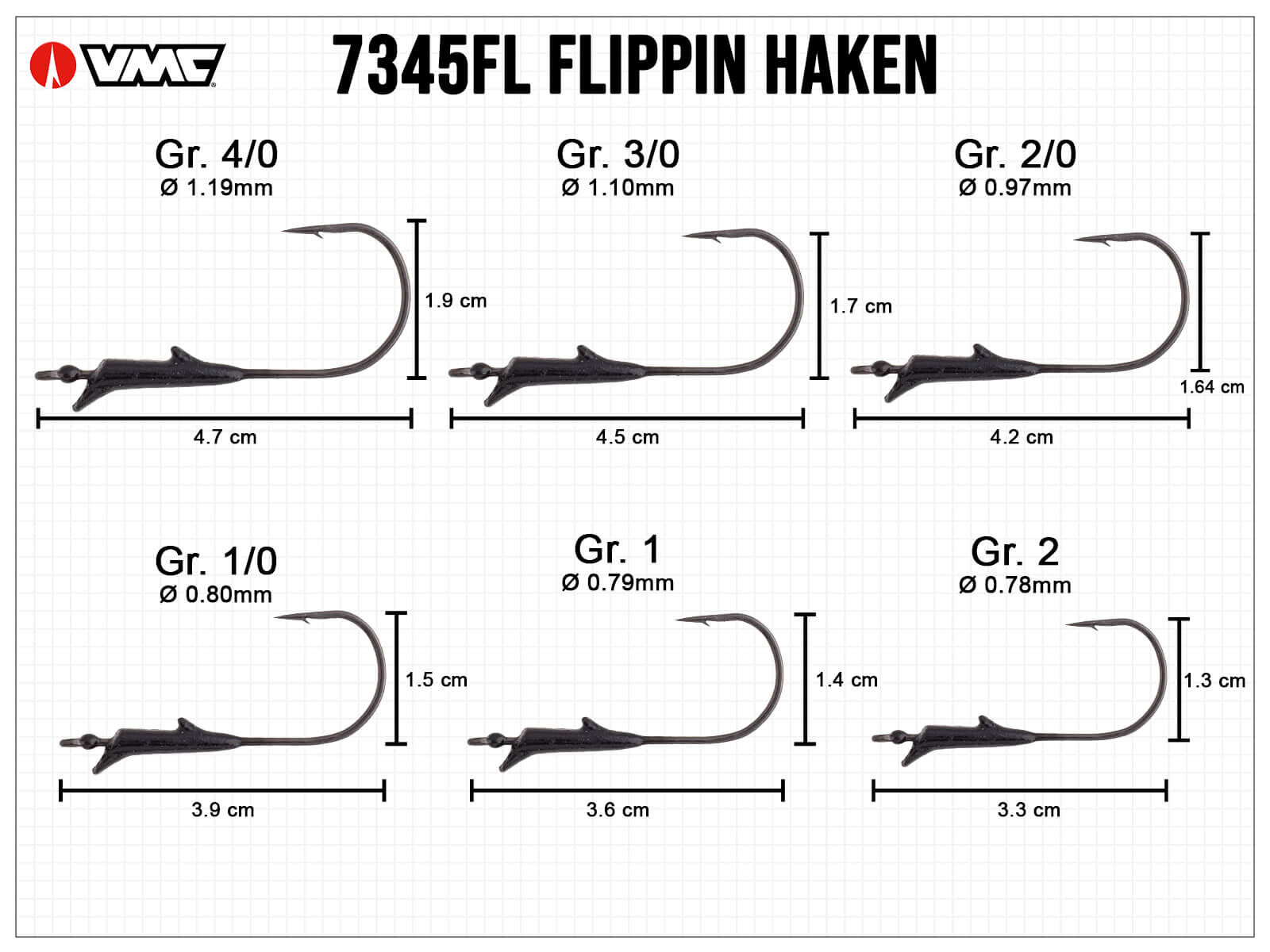 VMC Flippin Haken - Gr. 3/0