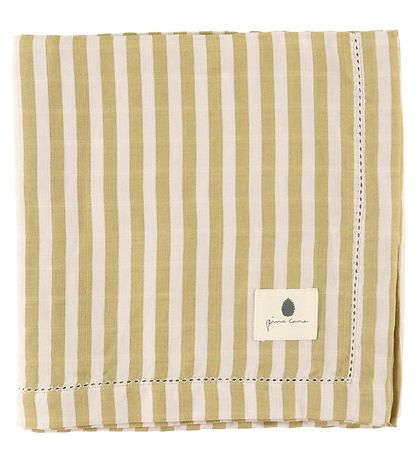 Pine Cone Babysv?b - 120x120 cm - Bj?rk - Mustard Stripe