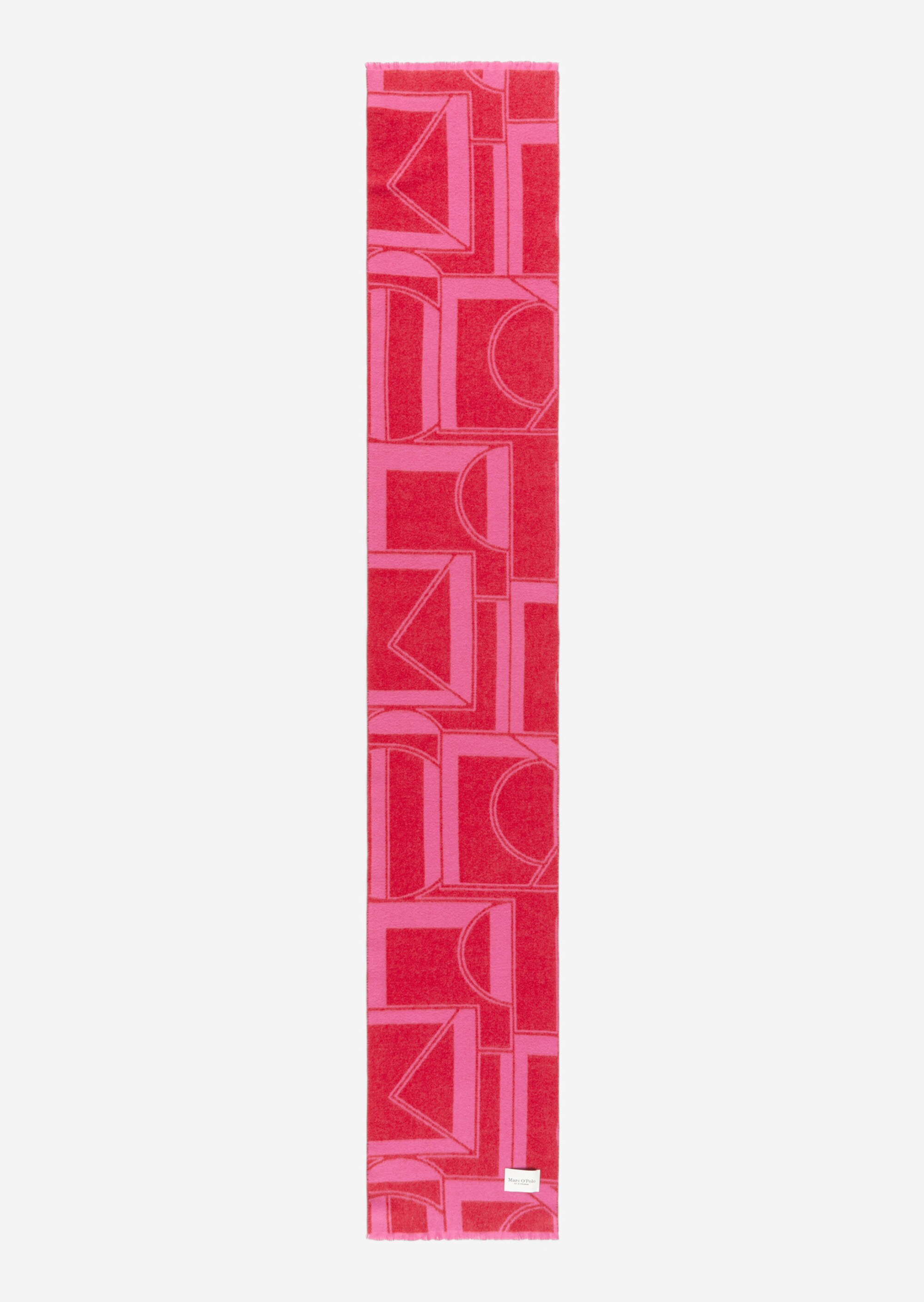 Jacquard-Schalaus Schurwolle-Mix
