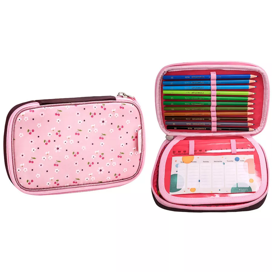 Belmil Schulranzen Premium Smarty Plus Set 5-teilig Cherry Blossom