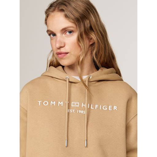 Tommy Hilfiger Modern Reg Corp Logo Hættetrøje, Classic Khaki, L