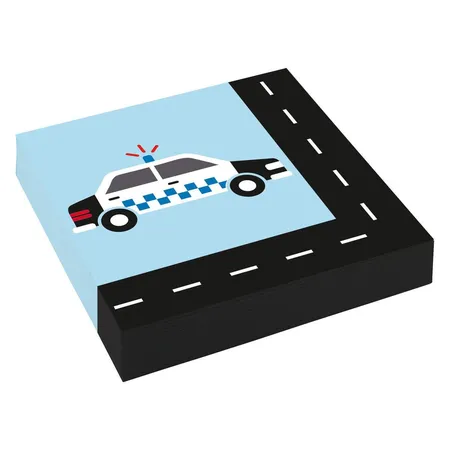 amscan Servietten On The Road 33x33cm, 20er
