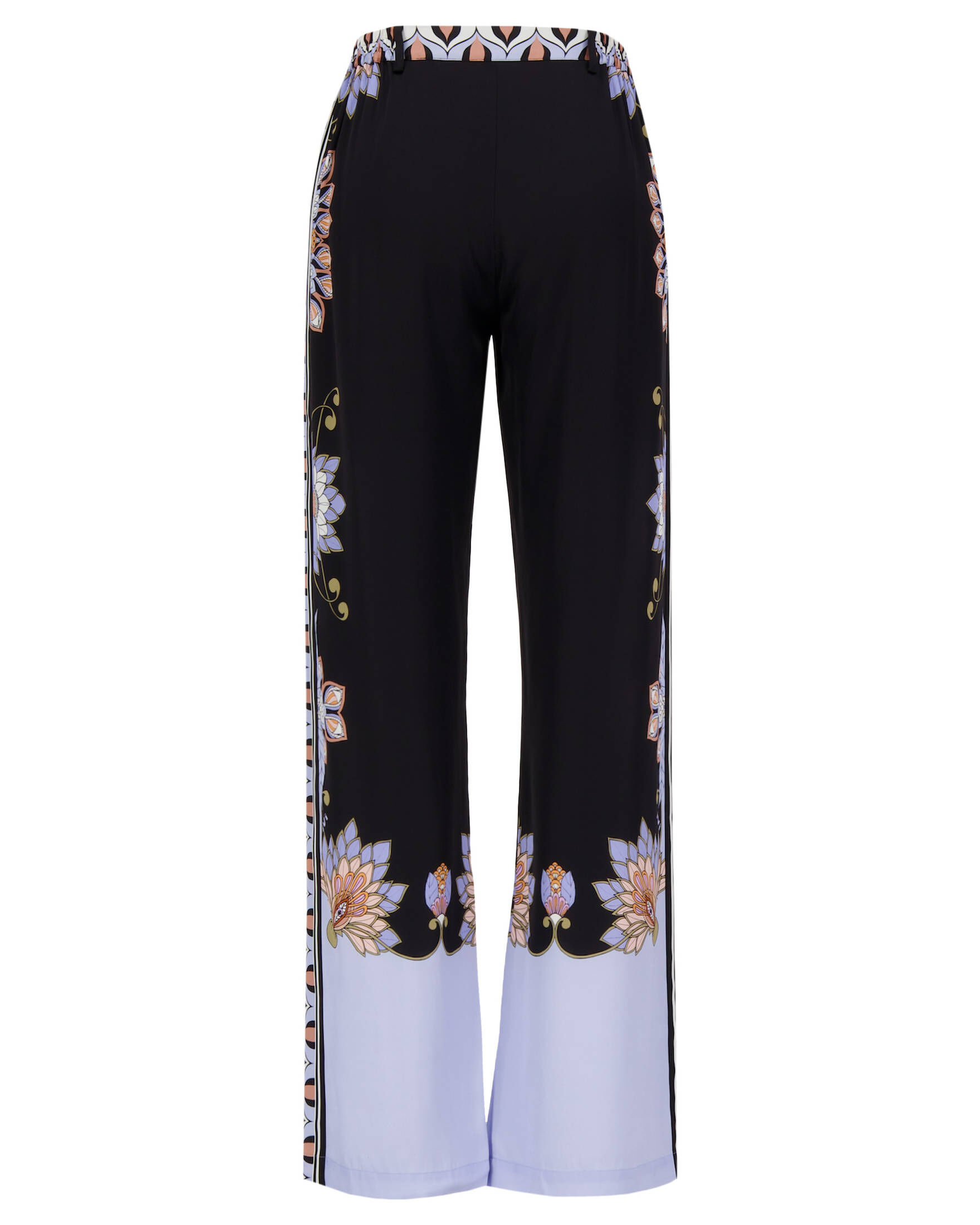 IVI Collection| Damen Marlenehose mit Seide