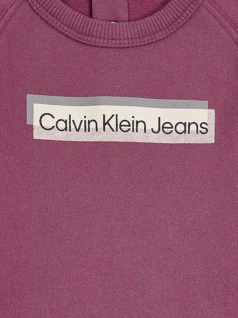 CALVIN KLEIN JEANS Baby Set Sweater und Hose  beere