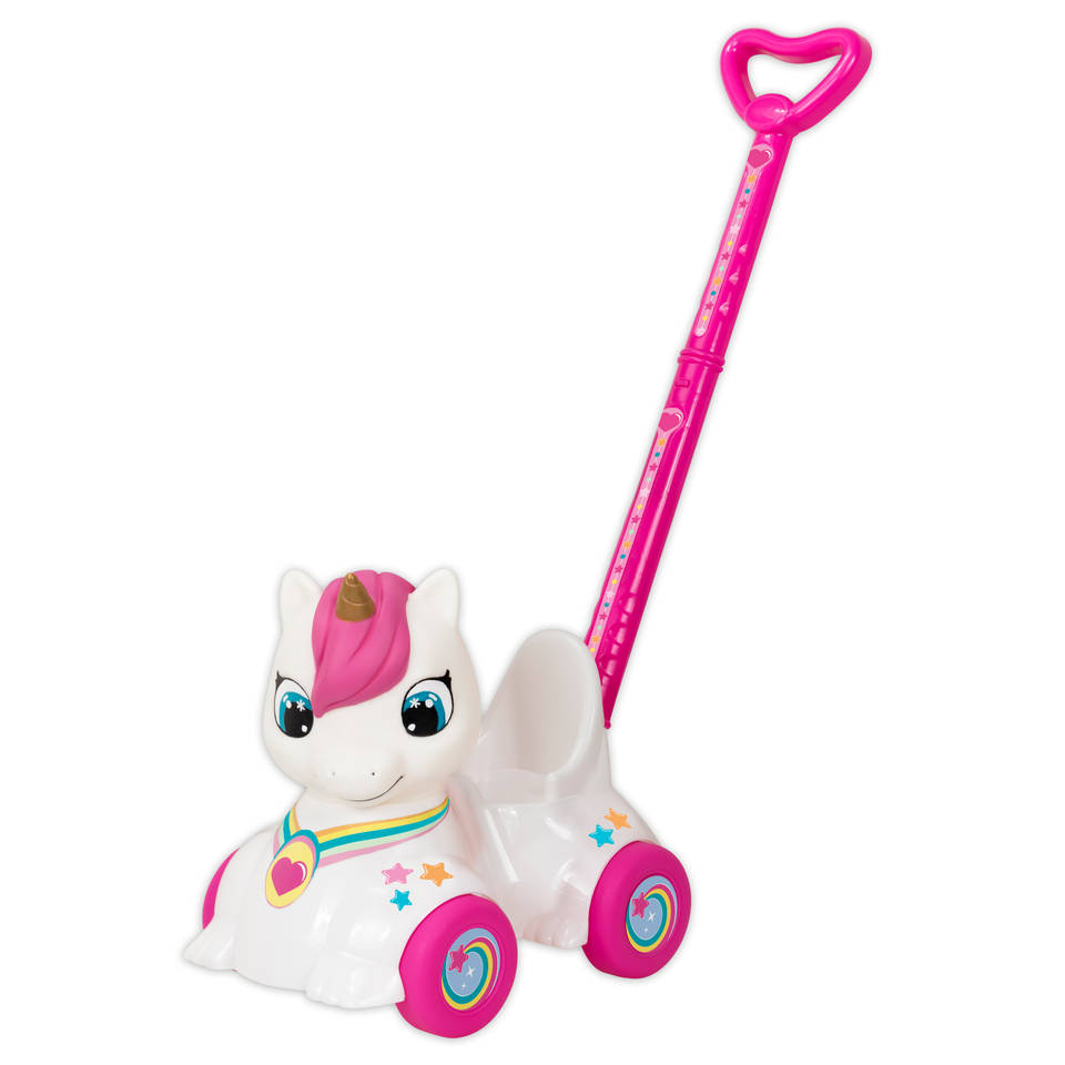 Pop met eenhoorn babyloopwagen
