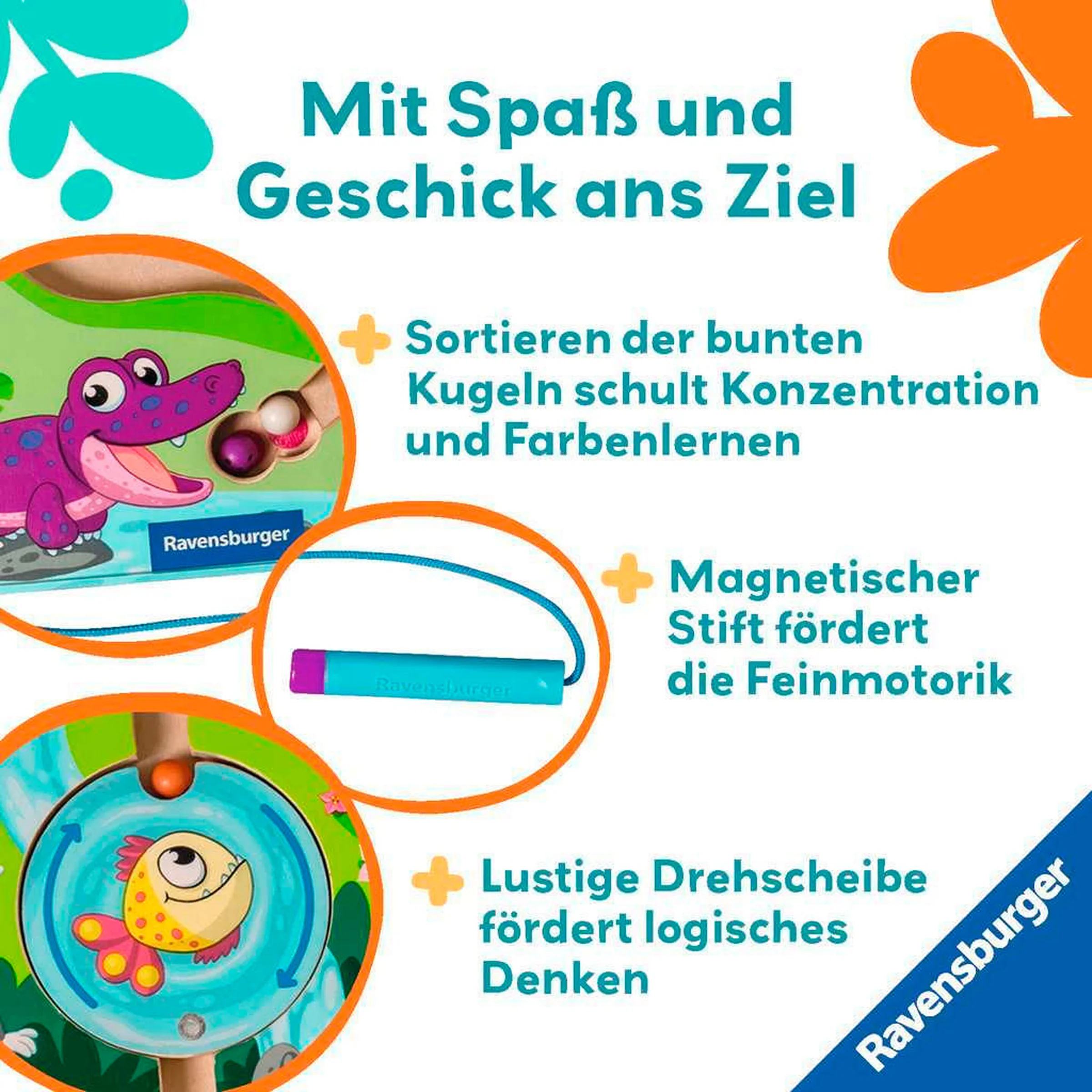 Ravensburger Magnetisches Holz-Labyrinth: Dschungel