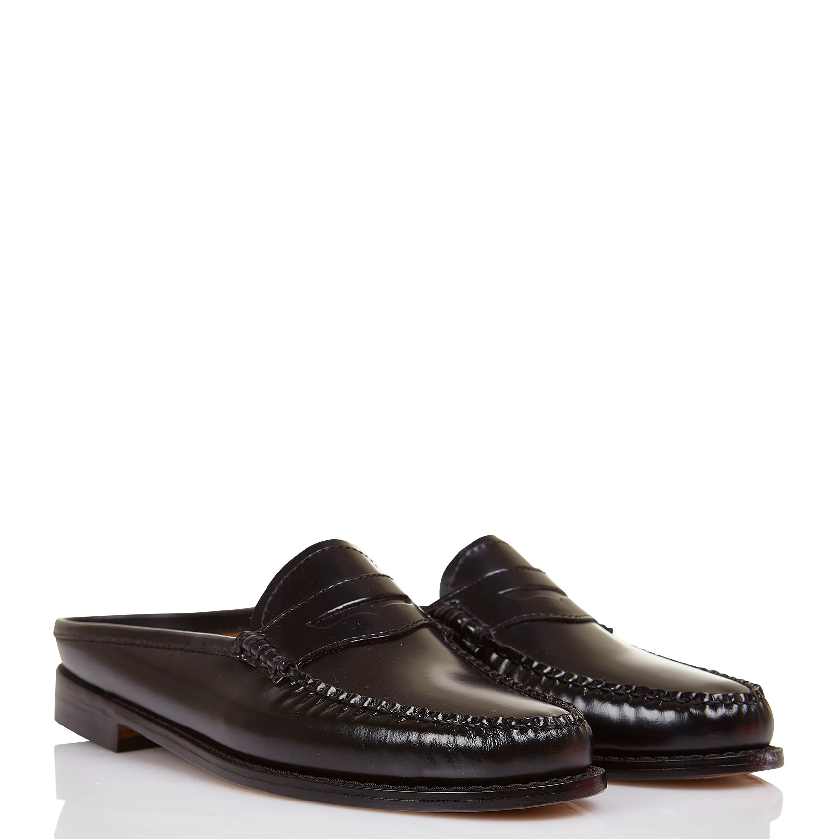 Mules Mocassins en cuir | Noir