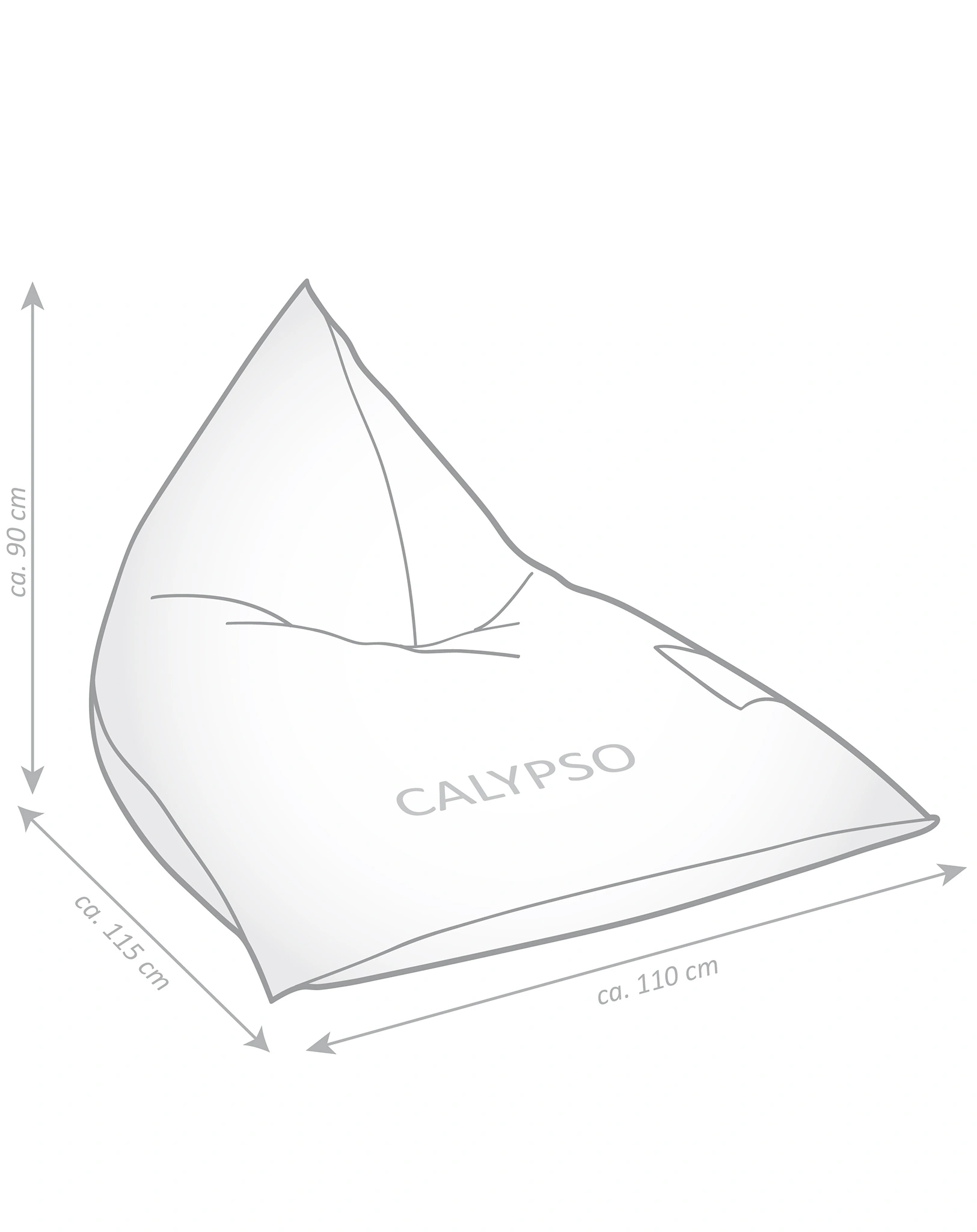 Sitzsack SANTORIN Calypso (Farbe: taupe)