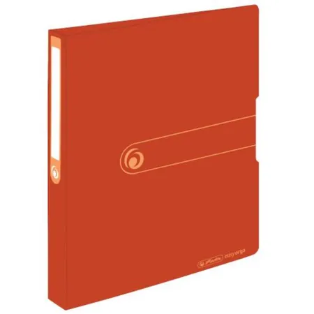Herlitz easy orga to go Ringbuch Recycling PP A4 2 Ringe 25mm orange