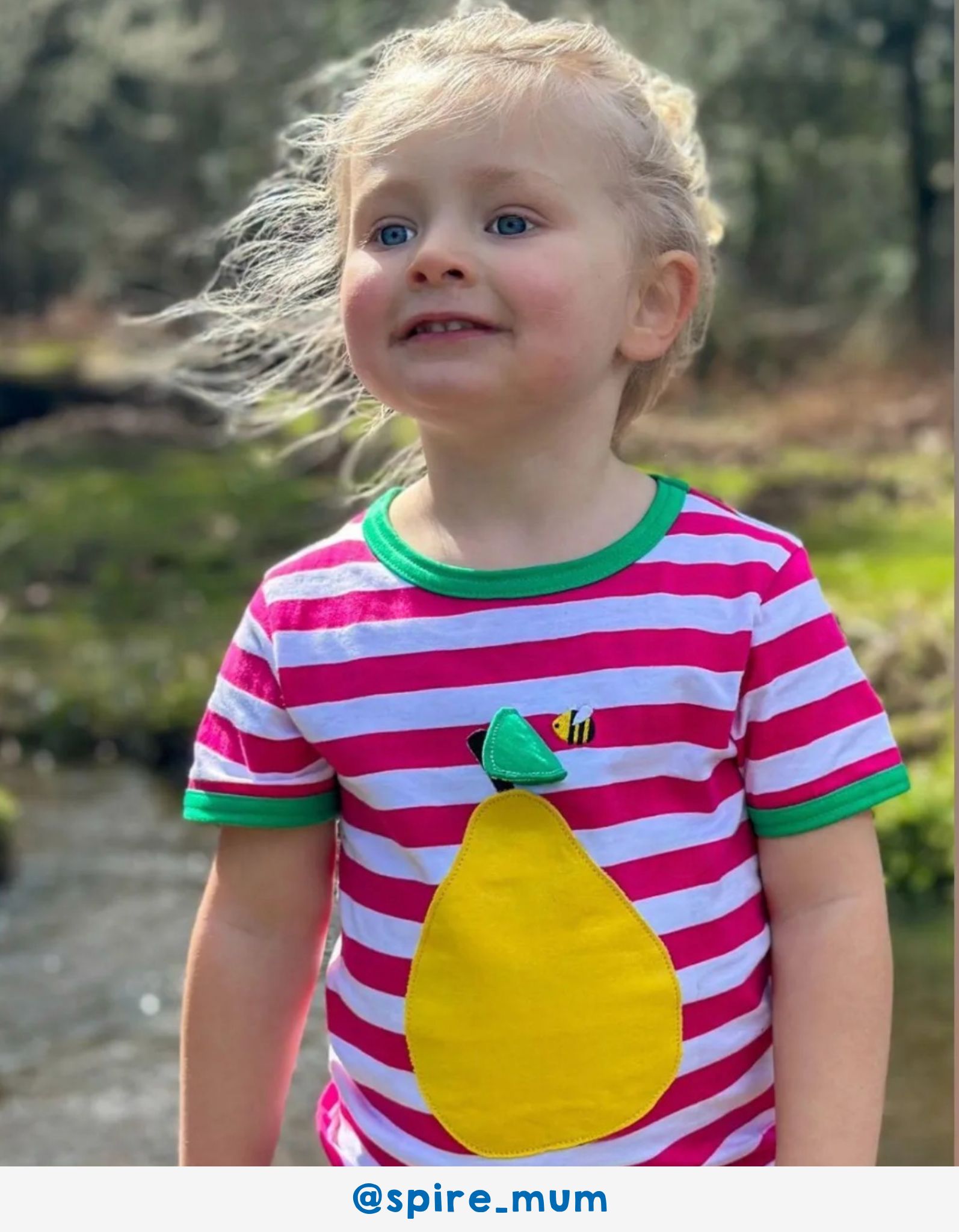 Toby Tiger Kurzarmshirt mit Birnen-Applikation