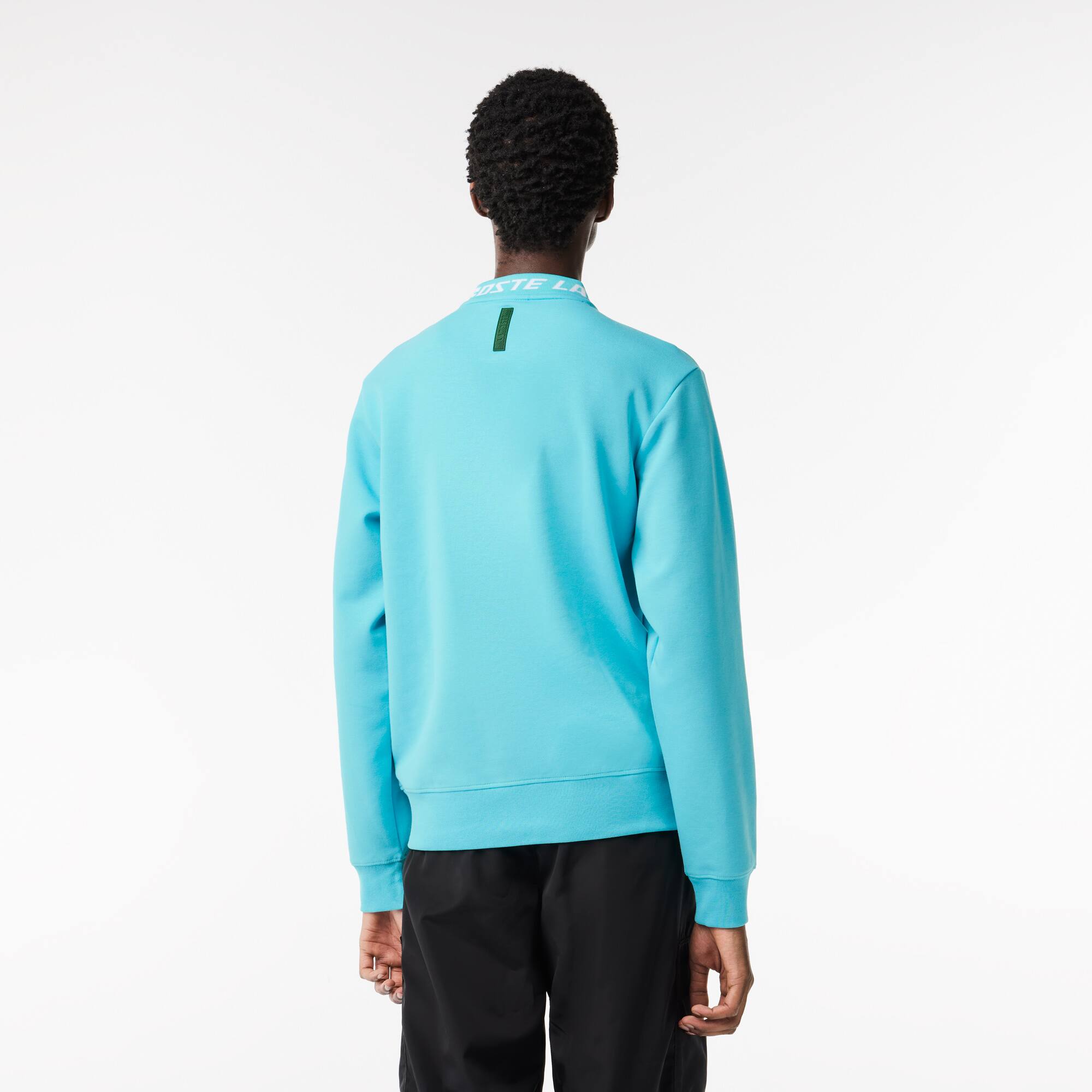 Sweatshirt homme Lacoste avec col siglé en double-face Sweatshirts - Bleu - Lacoste - Homme
