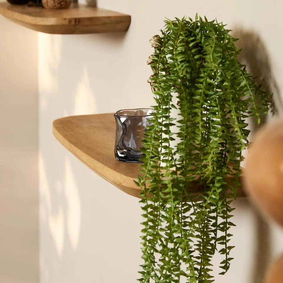 Wandplank Naturel - Set van 3 - 60x20x15cm - Gusta