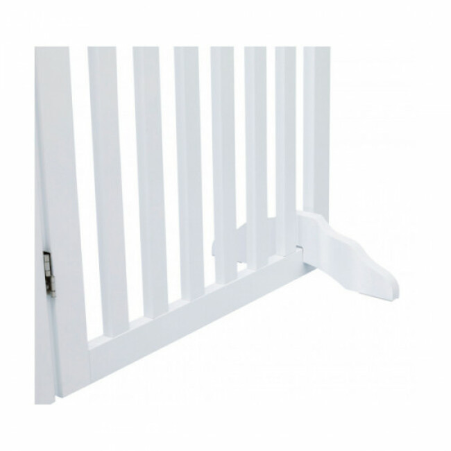 Barrière pliable avec porte en 4 parties pour chien Trixie