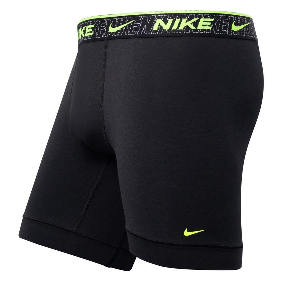 Nike Shorts Boxer Pack de 3 - Noir/Bleu/Jaune Fluo/Rouge