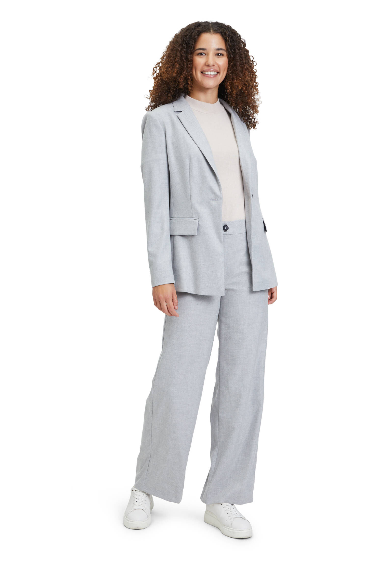 Betty & Co| Damen Longblazer mit Taschen