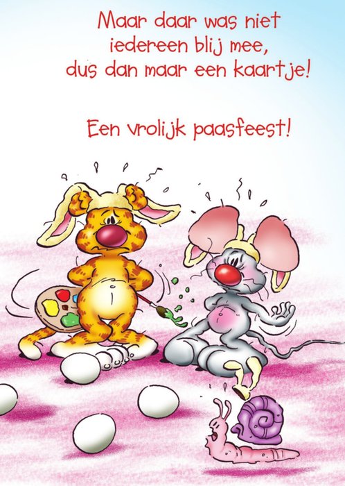 Doodles | Paaskaart | kat en muis