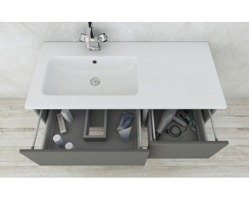 Baden Haus Avril wastafelmeubel, 102 x 46 cm, glanzend wit, 50165