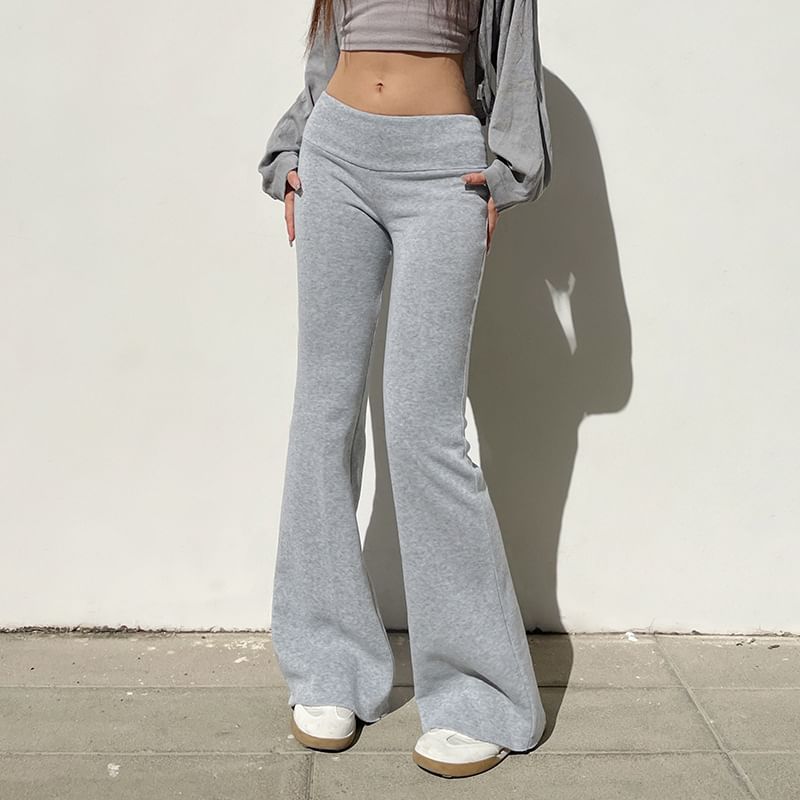 BrickBlack - Lage, effen, uitlopende joggingbroek