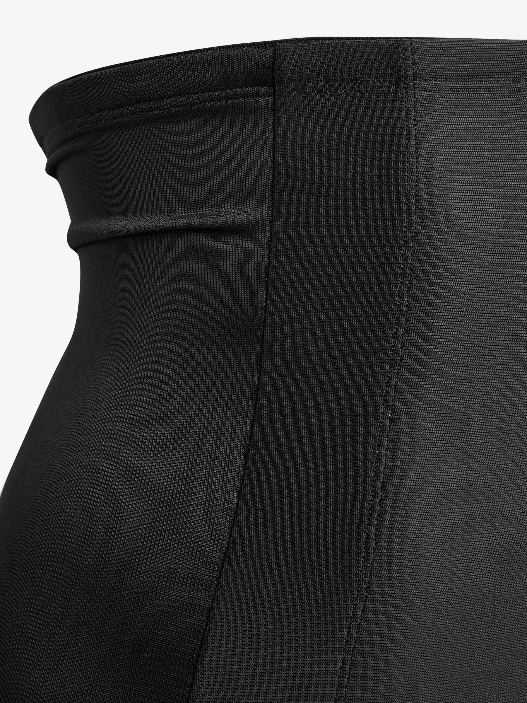Zwart - Miraclesuit - Extra krachtig vormgevende short met hoge taille en lange pijpjes