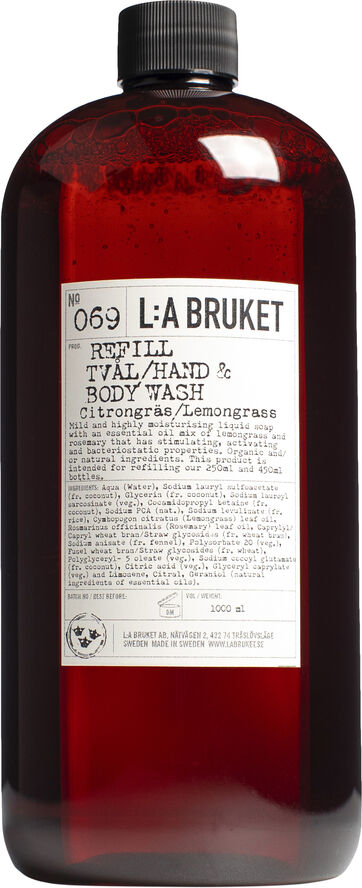 L:a Bruket Refill Hand-body Wash Lemongrass