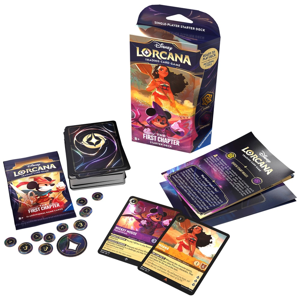 Lorcana Sammelkartenspiel: Das Starterdeck des ersten Kapitels