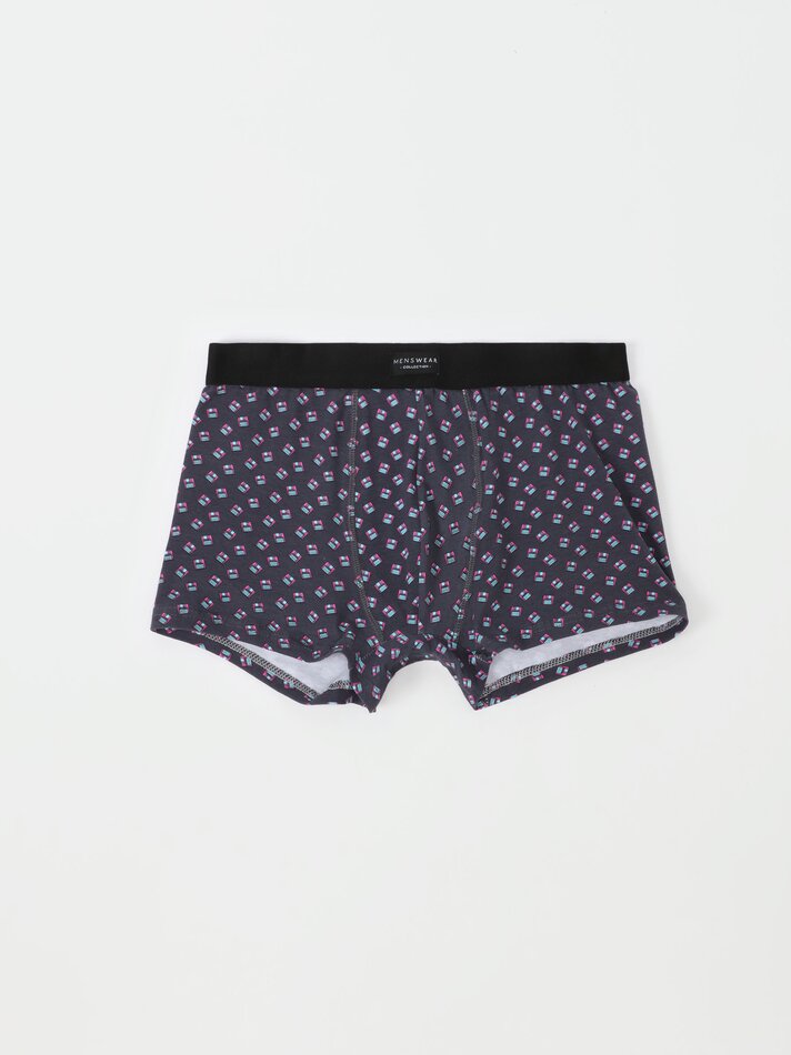Pacote com 5 cuecas boxer combinadas - Cores Variadas
