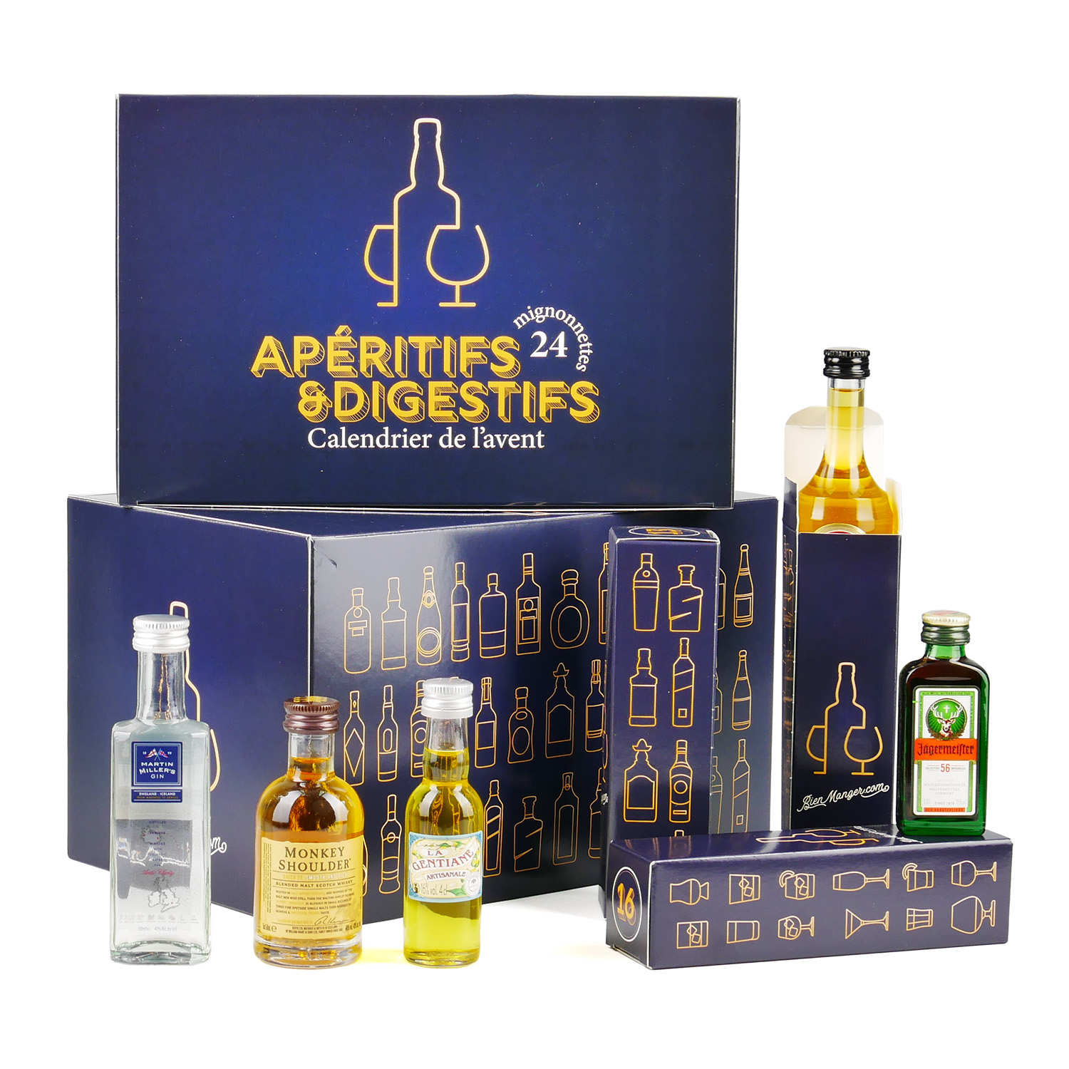 Calendrier de l'avent mini-bar 24 mignonnettes
