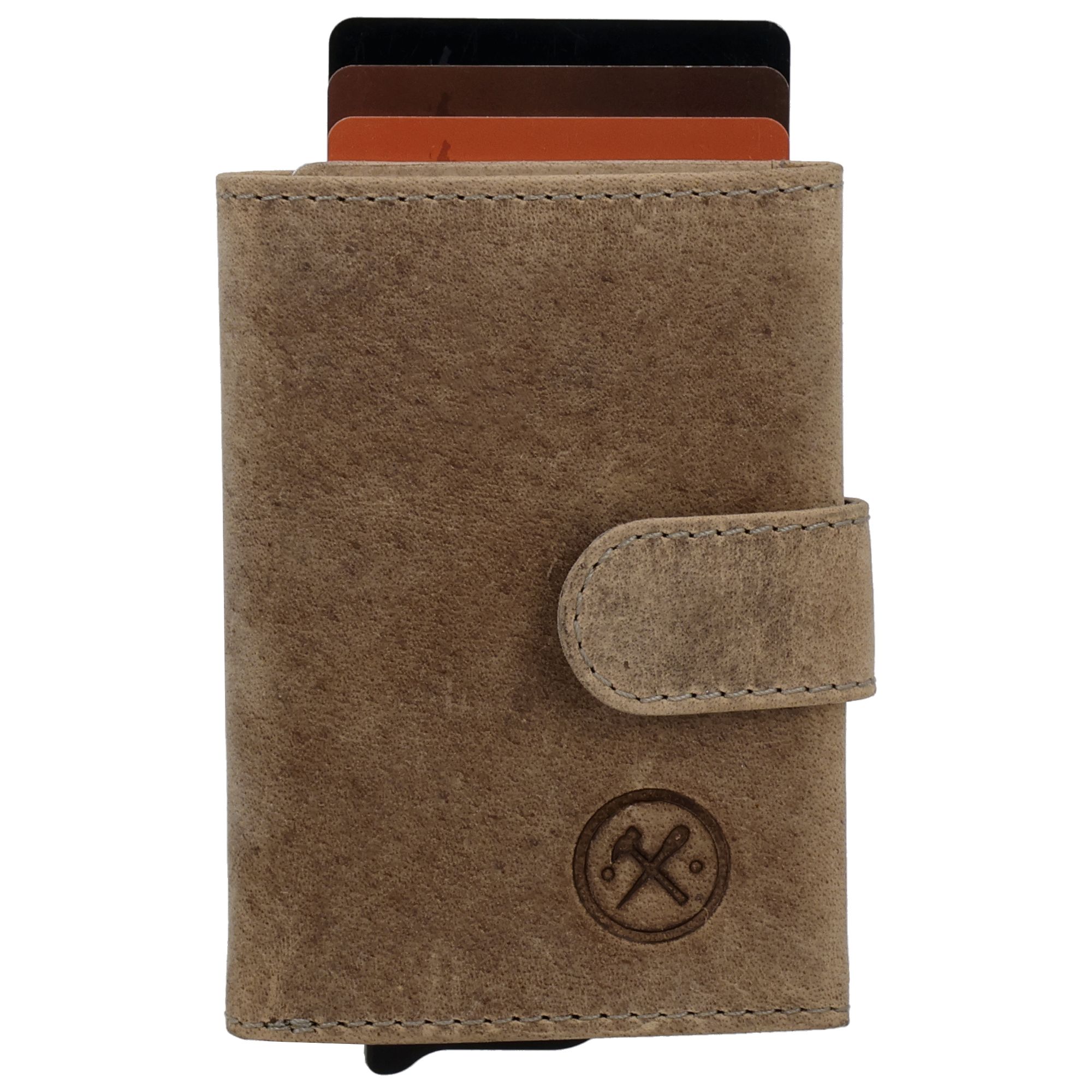 Hide & Stitches Idaho Assorti Safety Wallet Donkerzand