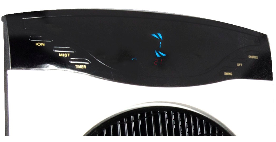Sonnenkönig Standventilator »Air Fresh 5S, Leistung 100W, LED-Display, Ionisator, 9h Timer,« Fernbedienung, 3 Ventilationsstufen, 4.6L Wassertank