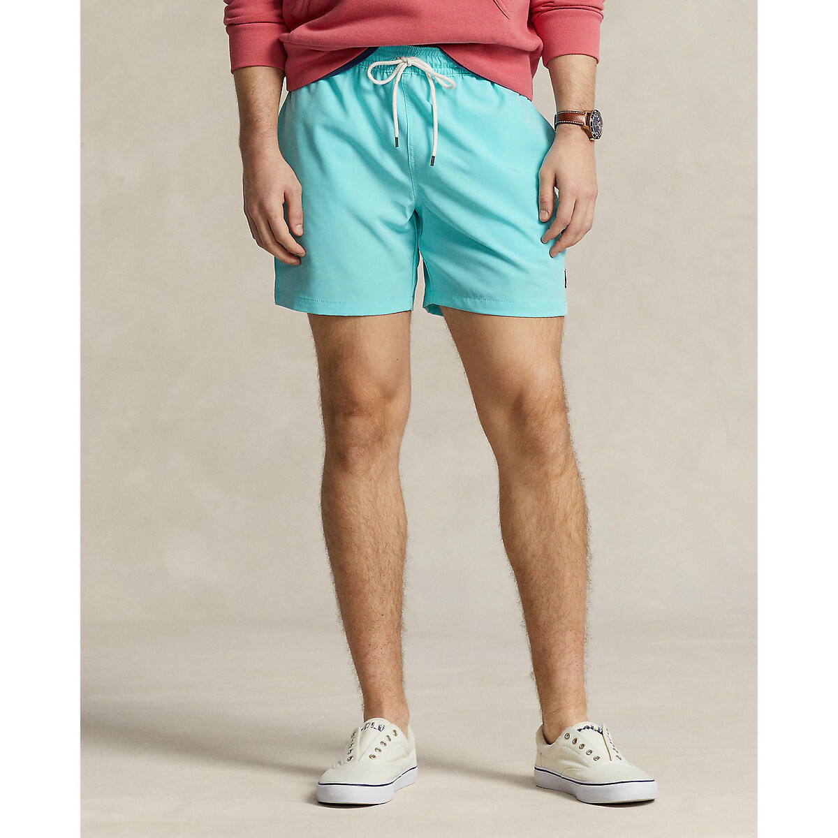 POLO RALPH LAUREN<br>Calções de banho lisos