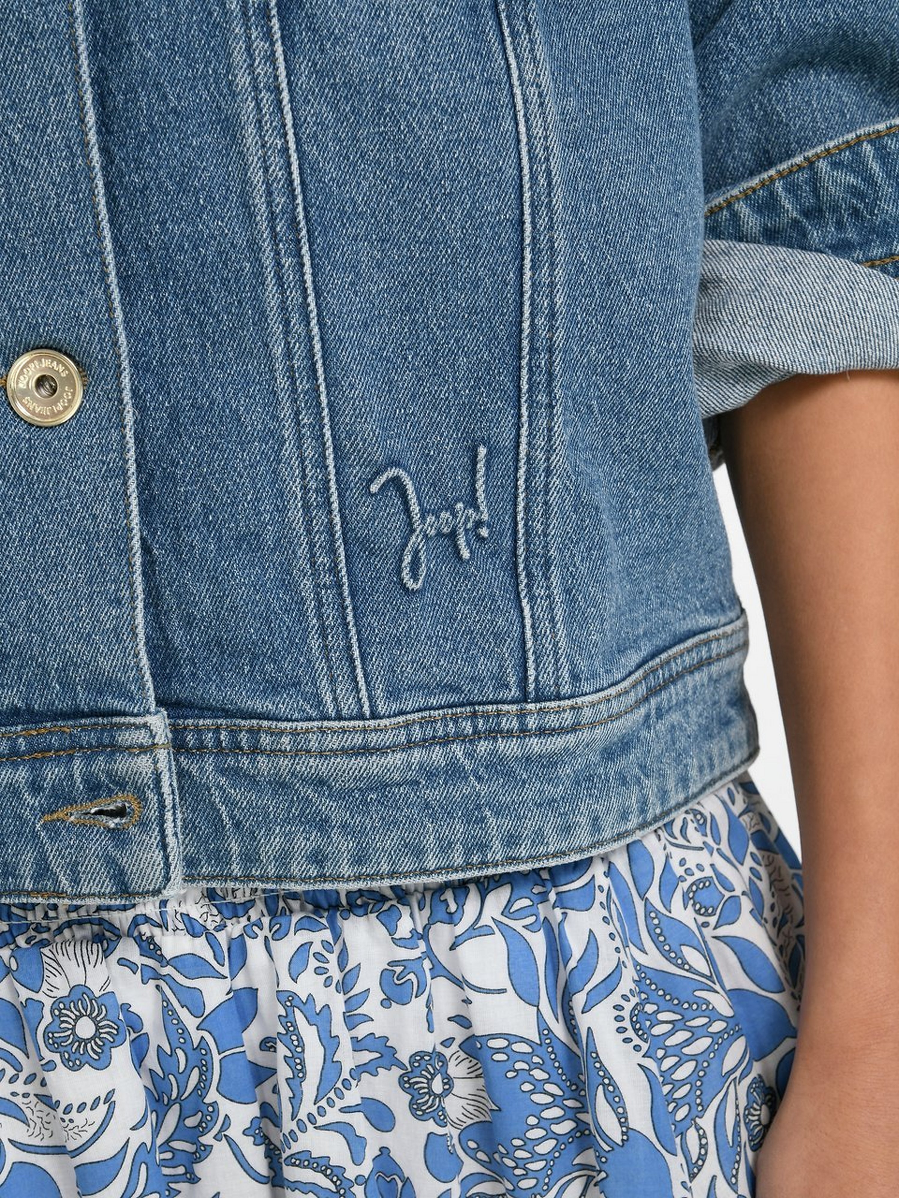 Jeansjacke im Oversized-Look