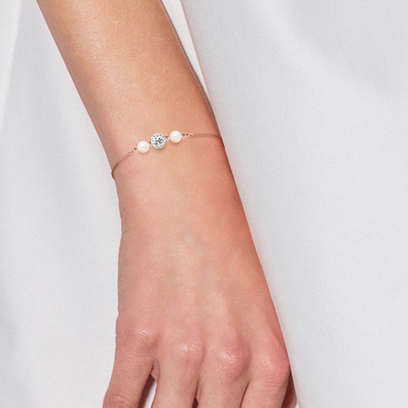 Bracelet - Perles de culture d'eau douce - Argent 925