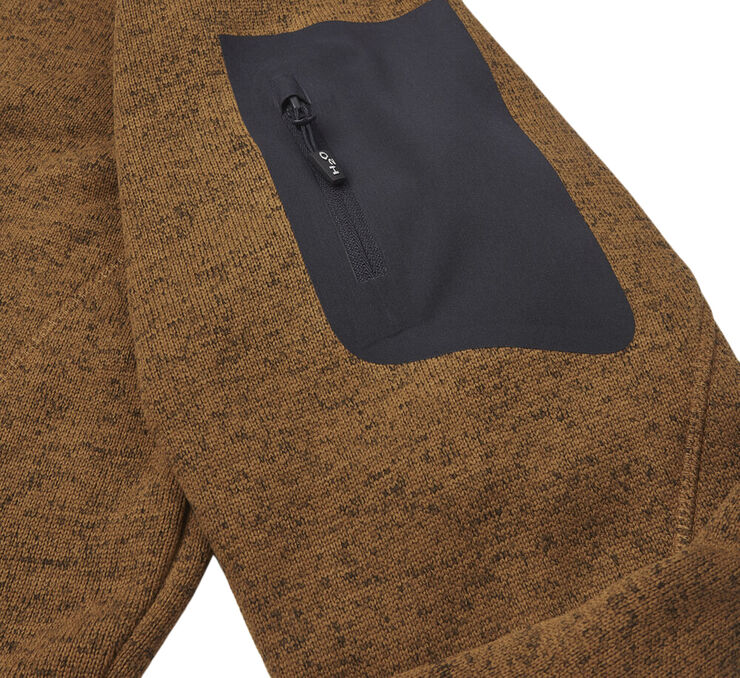 H2O Melvin Knit fleecetrøje Brun