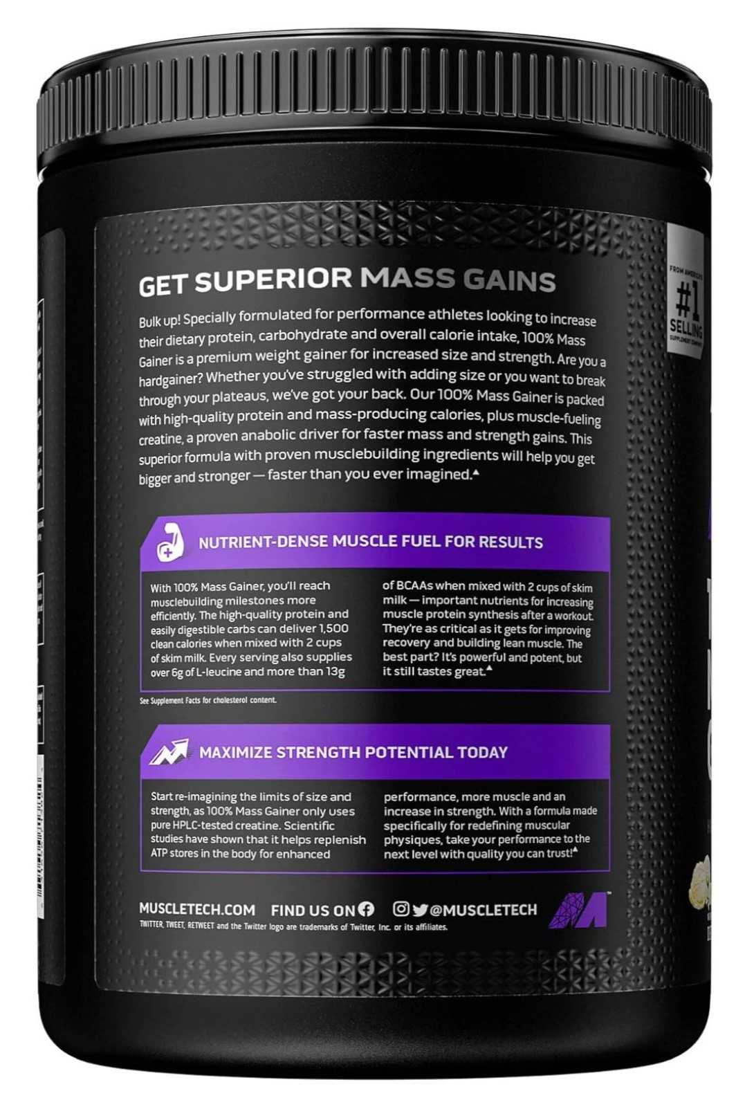 MuscleTech 100% Mass Gainer 2,33 kg