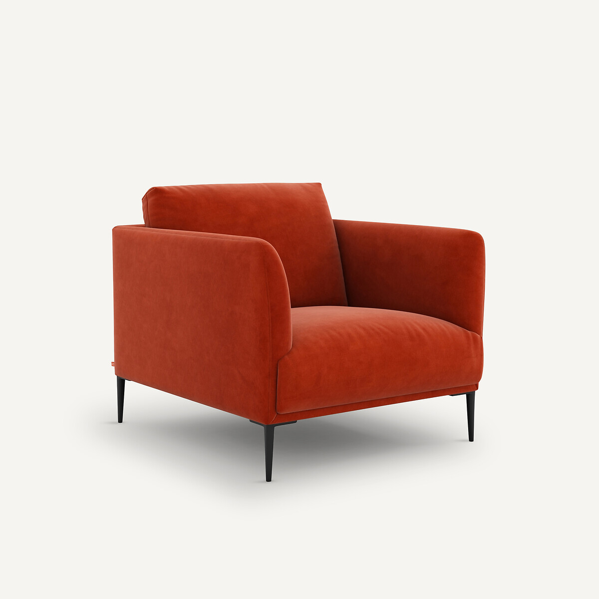 AM.PM<br>Poltrona de veludo, design Oscar E. Gallina