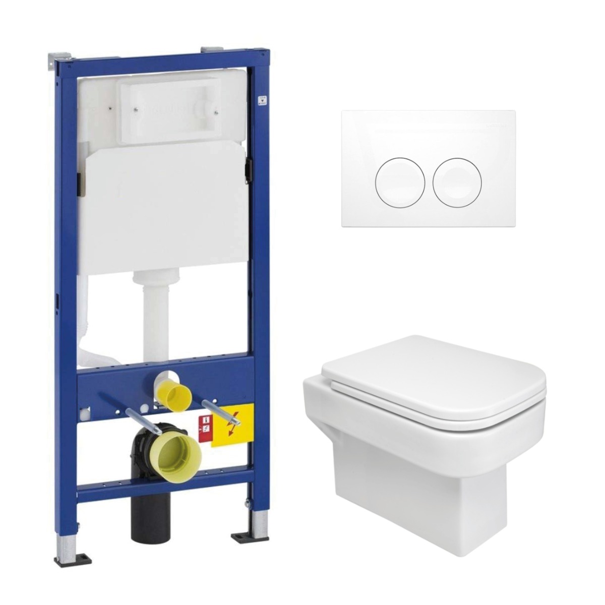 Geberit UP100 toiletset met Mueller Cube toilet en softclose zitting