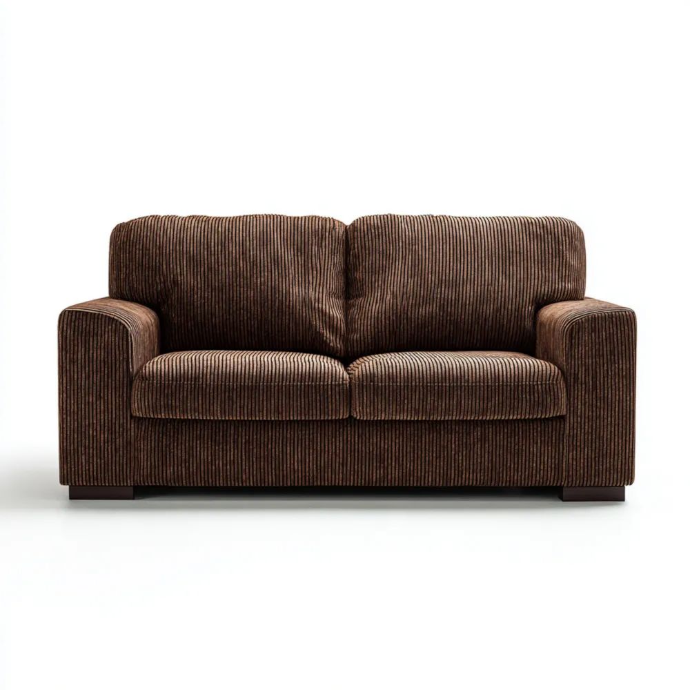 2-Sitzer-Sofa Cord 150x85x75 cm – Braun – Gemütliches Design