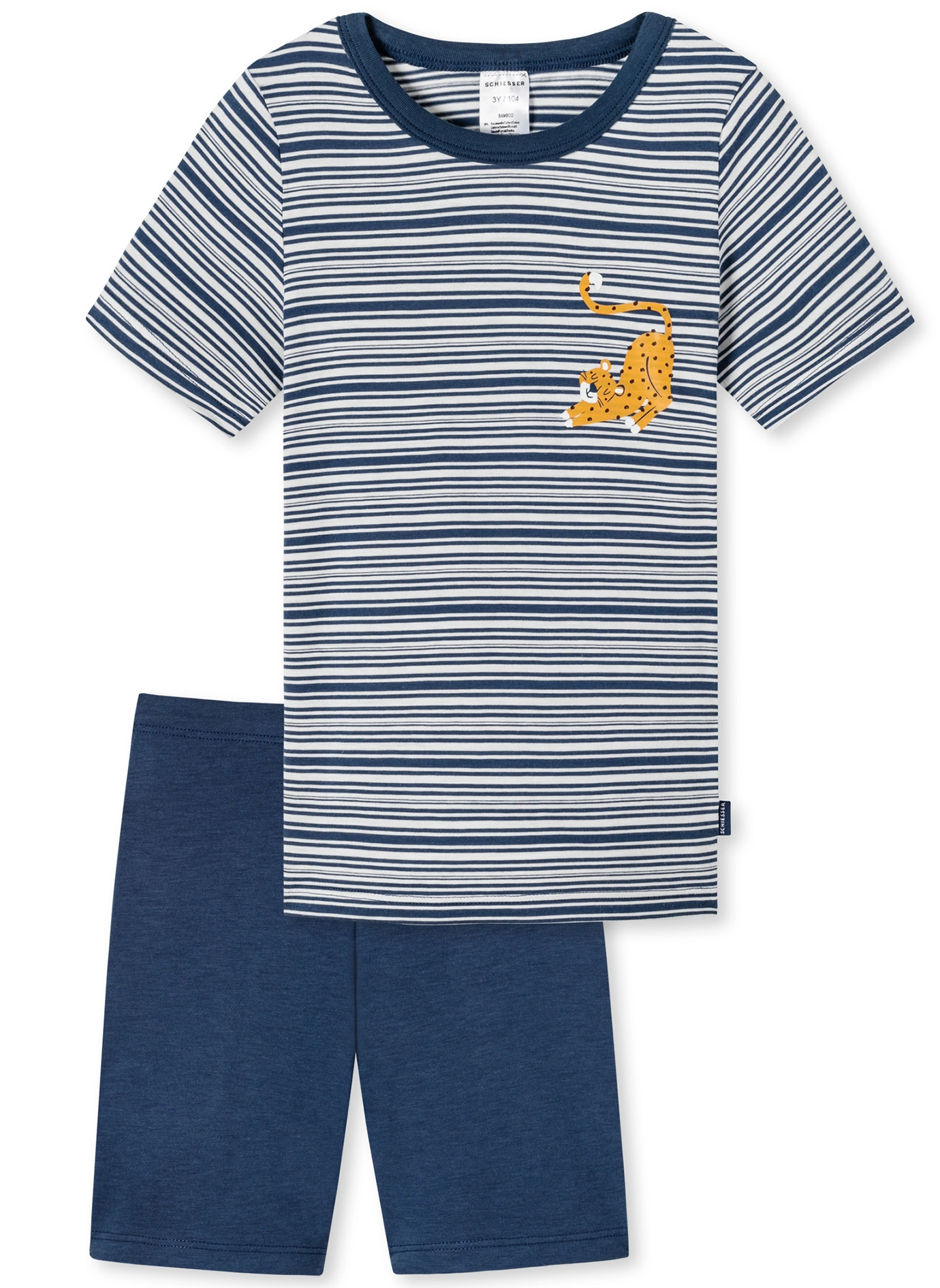 Schlafanzug TIGER gestreift in indigo